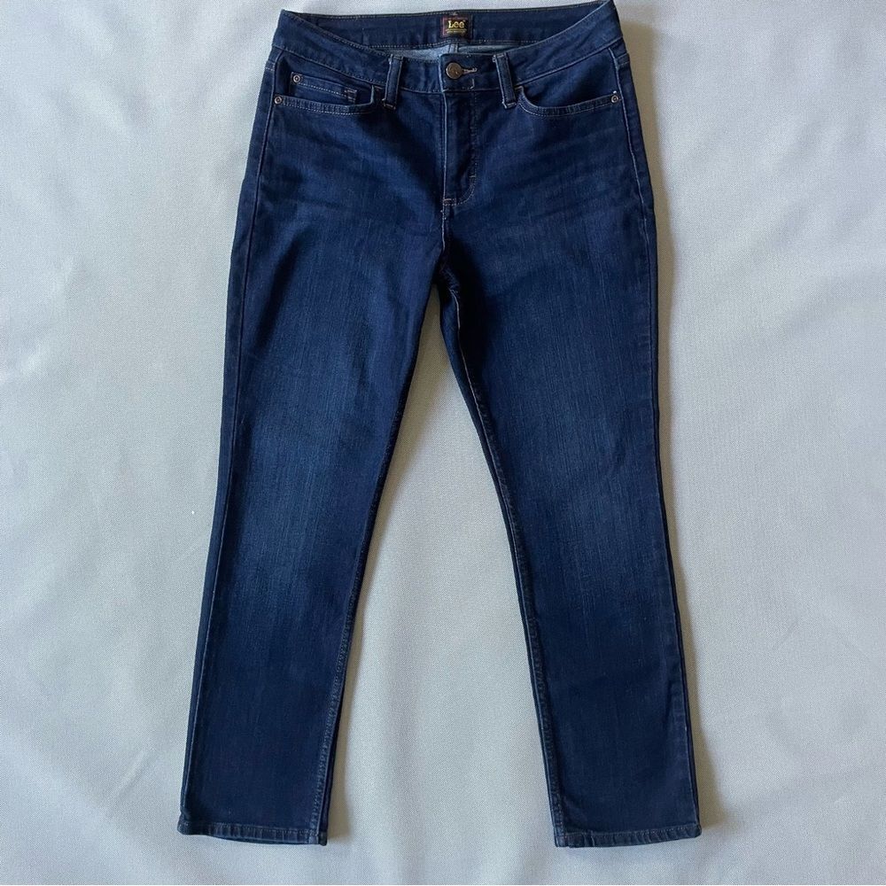 Lee Dark Denim Straight Leg Jeans Women’s Size 10 S/C